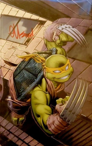 Teenage Mutant Ninja Turtles (TMNT) #100 - McGuinness Midtown EXCLUSIVE Virgin Variant (Signed by Ed McGuinness)
