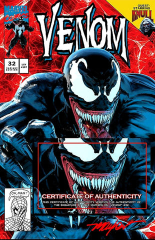 Venom #32 - Mike Mayhew EXCLUSIVE Cover A (Signed with COA)