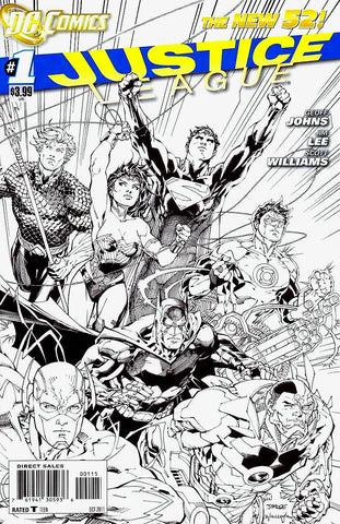 Justice League (2011) #1 - Sketch Variant  *RARE*