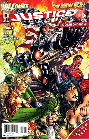 Justice League (2011) #5 - COMBO PACK VARIANT