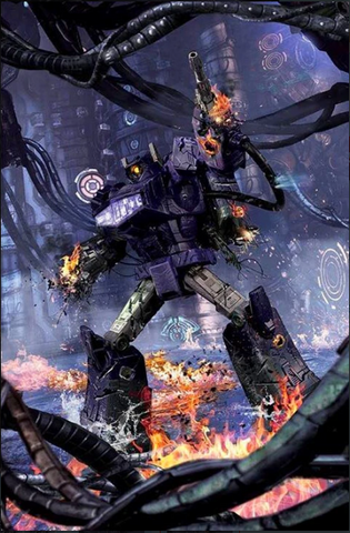 Transformers #4 - Gallagher "Battle Damaged Shockwave" Virgin Variant (Ltd. to 300)