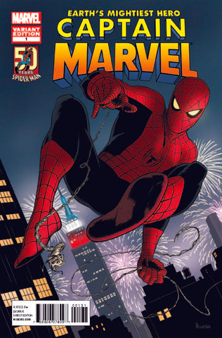 Captain Marvel #1 - Spider-Man 50th Anniversary Variant